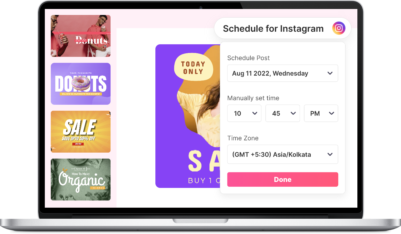 schedule instagram post